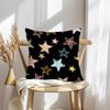 Abstract Star Art Cushion Cover Soft Plush Throw Pillow Cover | Double-Sided Decorative Cushion Case | Sofa Bedroom Home Decor