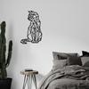 Metal Cat Wall Decor Wall Art Hollow Out Geometric Decor Polygonal Wall Artist Home Wall Art Decoration