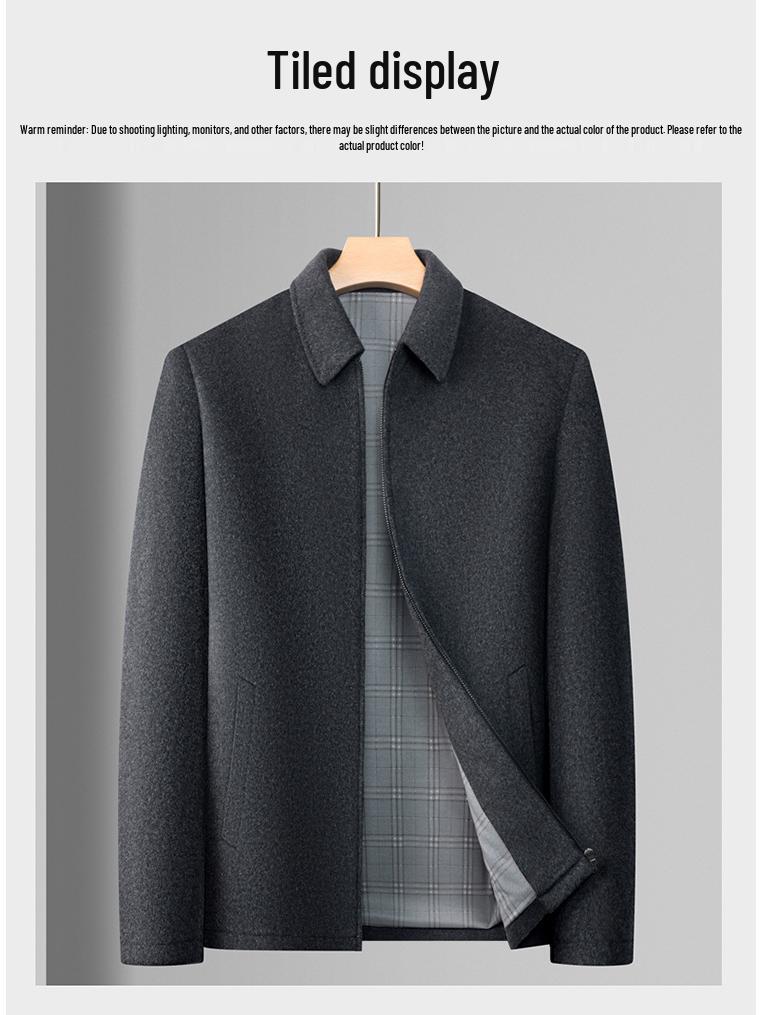 2025 Men's High-End Wool Lapel Jacket - Autumn/Winter Bestseller