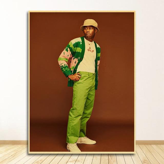 

Настенная живопись для дома/бара, декоры, знаменитый певец Тайлер Создатель, постер в стиле ретро, ​​винтажный постер, крафт-бумага 21cm×30cm NoFrame