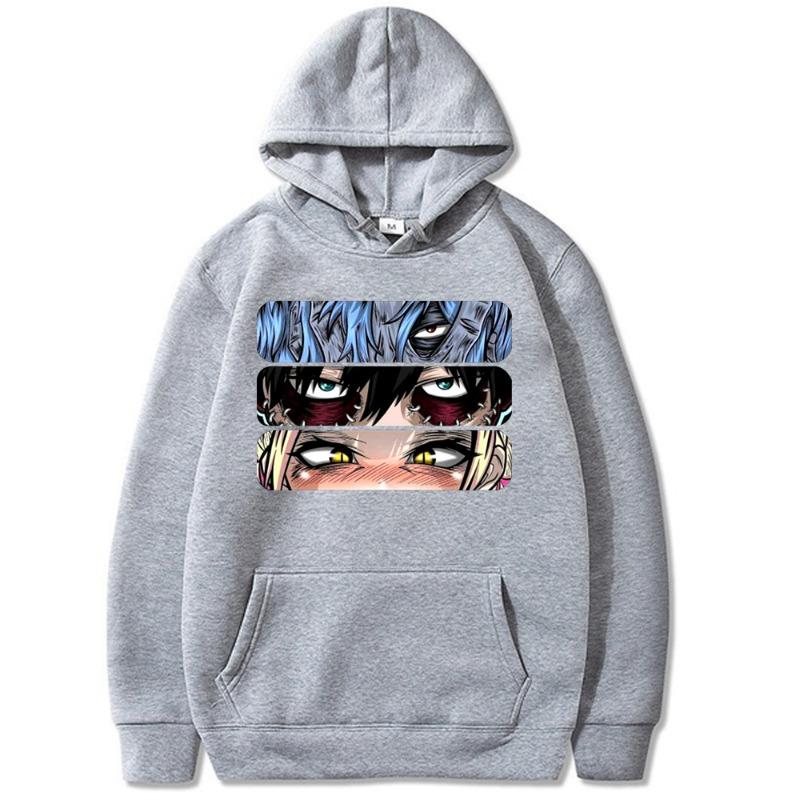 My Hero Academia Japanese Animation Print Sweatshirt Hip Hop Unisex Autumn Winter Fleece Streetwear Tops