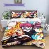 Demon Slayer Colorful Art Bedding Set Duvet Cover Pillowcase No Filler, Soft Home Bedroom Decor, Perfect Gift for Fans.chl