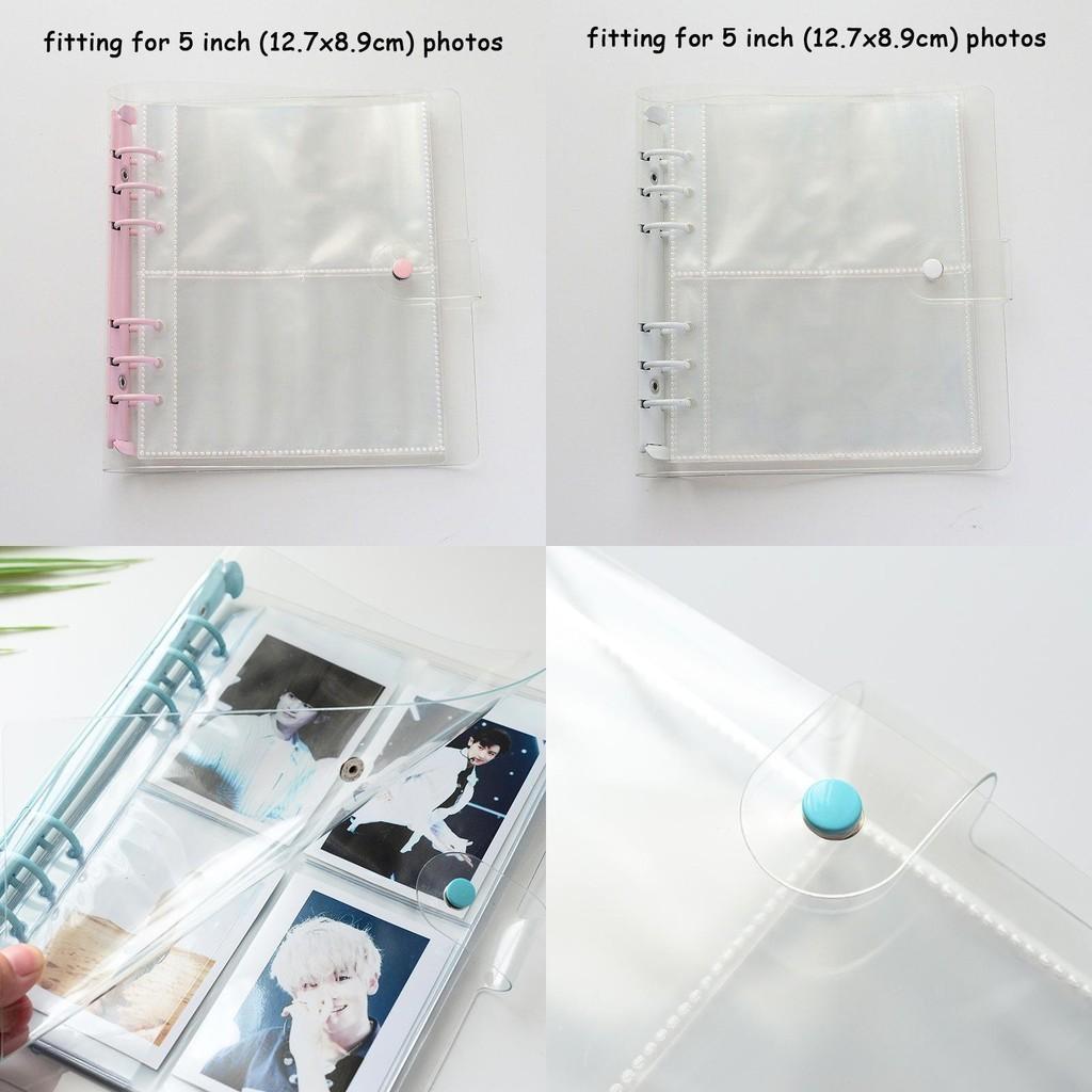 Glittery Transparent 200/100 Pockets Photocard Binder Holder For Kpop Albums