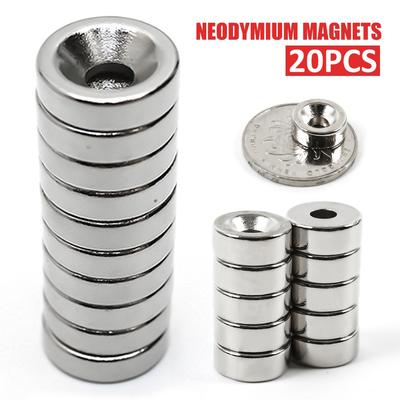 DL 20pcs N35 Small Round Magnet NdFeB Neodymium Rare Earth Permanent Magnet Set Powerful Neodymium Magnets Magnetize Magneat