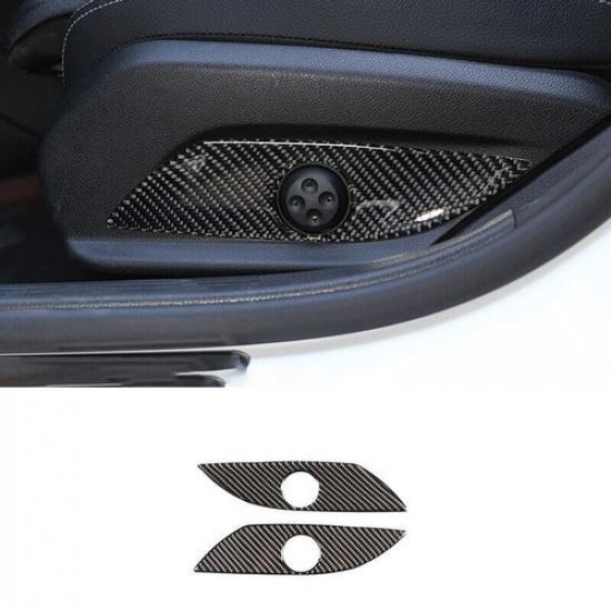 Seat Button Handle Panel Cover Trim For Mercedes-Benz GLC 2016- Carbon Fiber