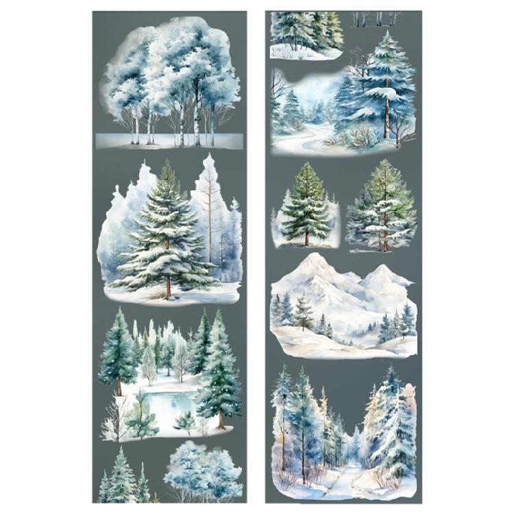 Forests Tape Beauty Tape Masking Tape Aesthetic Decorative Tape Hand Account Tape for Journaling Scrapbooking