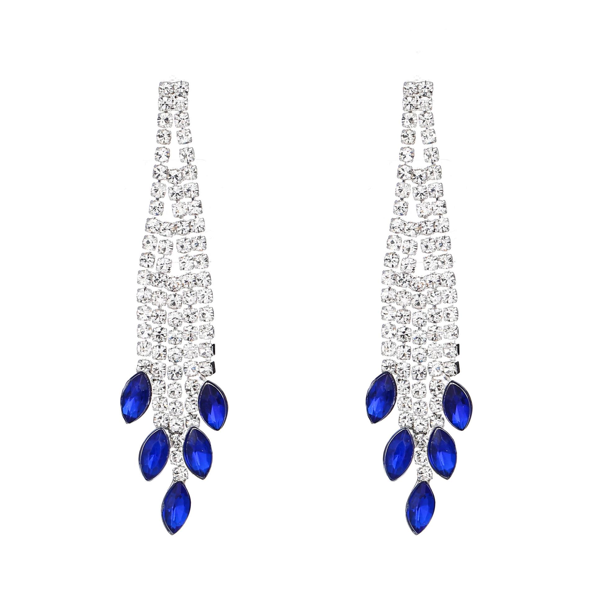 

Fashionable water fringe drop earrings, earrings inlaid with rhinestones and zircons, women s earrings, Valentine s Day gifts, gifts for her