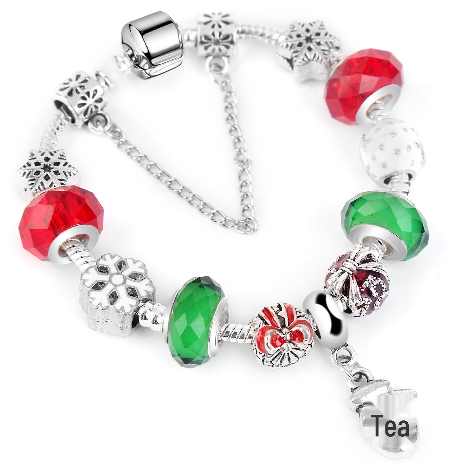 

Christmas Snowflake Beaded Bracelet DIY Gift Box 23cm