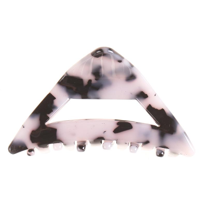 Korean-Style Trendy Hair Accessories: Simple Triangular Acetate Claw Clip for Women