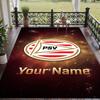 Custom Text Printed Rug PSV Eindhoven FC Non Slip Floor Carpet For Home Room Decor