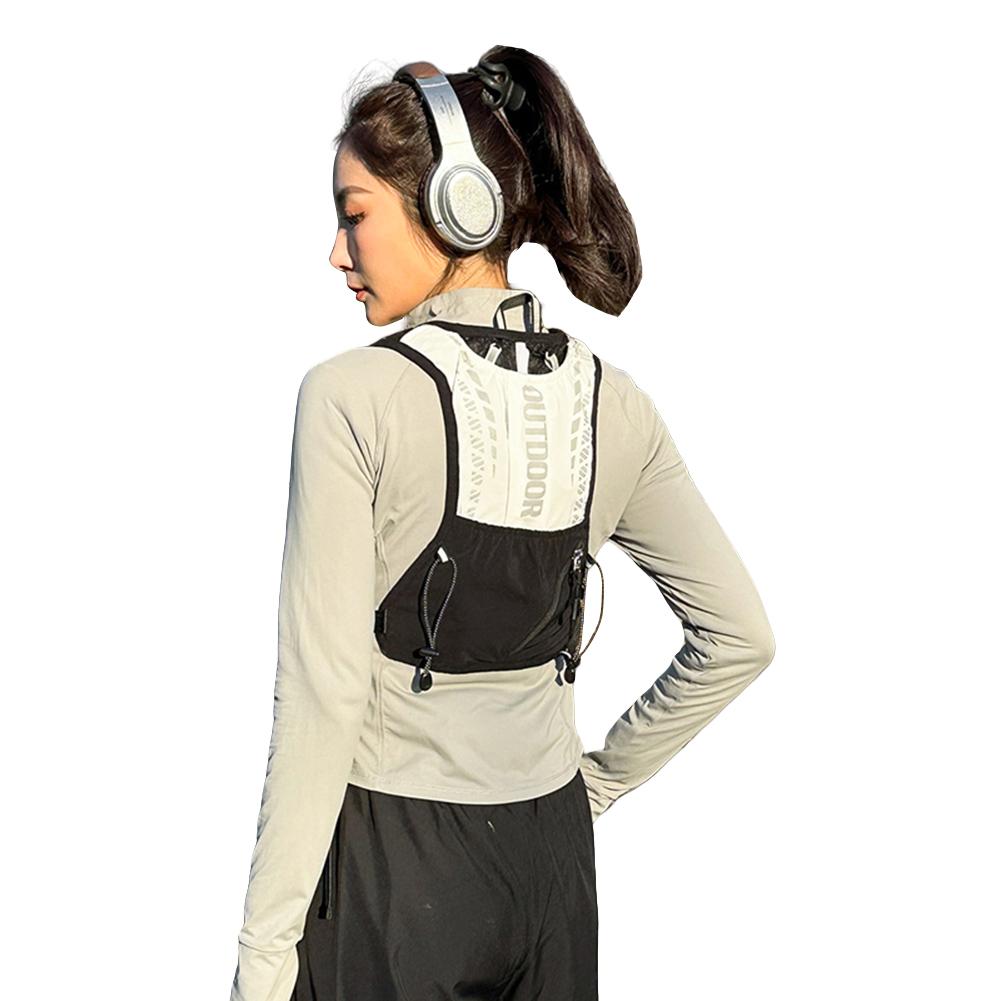 Outdoors Running Vest, Lightweight Breathable Running Vest, Reflective Outdoors Hydration Pack for Hiking Trail Running