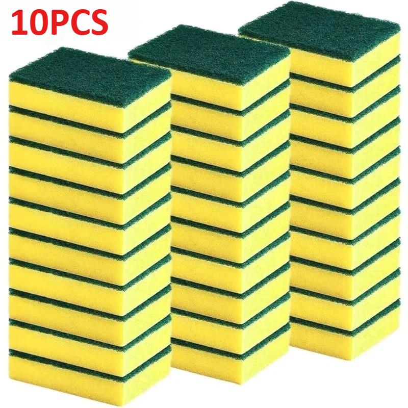 Highly Absorbent Double-sided Sponge Magic Cleaning Pot Rust Sponge Cleaning Brush Kitchen Grease Cleaning Tool Cleaning Supplie