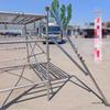 Diagonal Support Pole: Large Tripod Safety Leg for Mobile Scaffolding Stability.