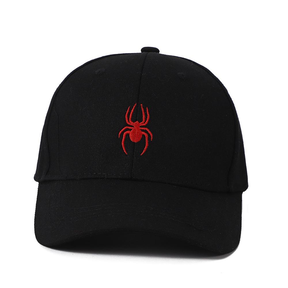 Personalized Duckbill Cap Spider Embroidery Baseball Hat Leisure Sun Caps  Summer