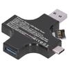 מד מתח זרם בודק סוג C USB צלב דיגיטלי וולטמטר אמפרמטר גלאי נייד