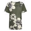 Women's Printed Short Sleeves Round Neck Vintage Short Sleeves Summer Loose Tops Tops Women's Summer T-Shirts