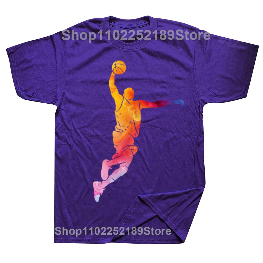 Funny Basketball Player Tshirts Men Womens Fashion Casual 100 Cotton Loose Oversized Basketballer Sports Graphic T Shirt