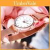 Montre Veilleuse Tendance et à la Mode pour Dames Cadran à Quartz Décoratif Style Décontracté Cadran Ciel Étoilé Or Rose Non étanche