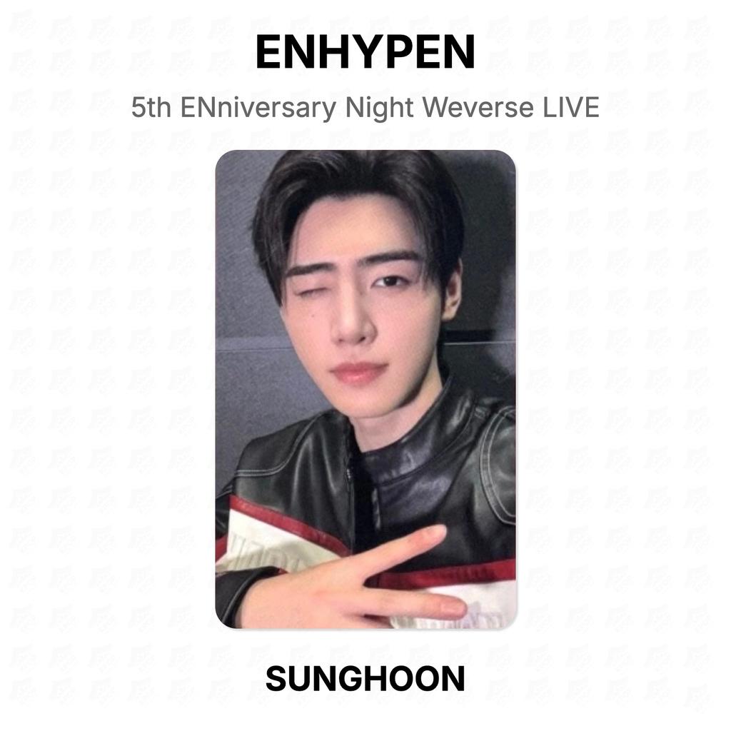 ENHYPEN 5th ENniversary Night Weverse LIVE Official Photocard