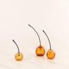 S/M/L Gradient Crystal Cherry Ornaments Desk Decoration Modern Artwork Transparent Cherry Sculpture Crafts Room Aesthetics Decor