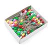 144pcs Water Drop Pearl Needle, Sewing Fixing Positioning Pin, White Colorful Pearl Pin Bead Head, DIY Sewn Needles Accessories