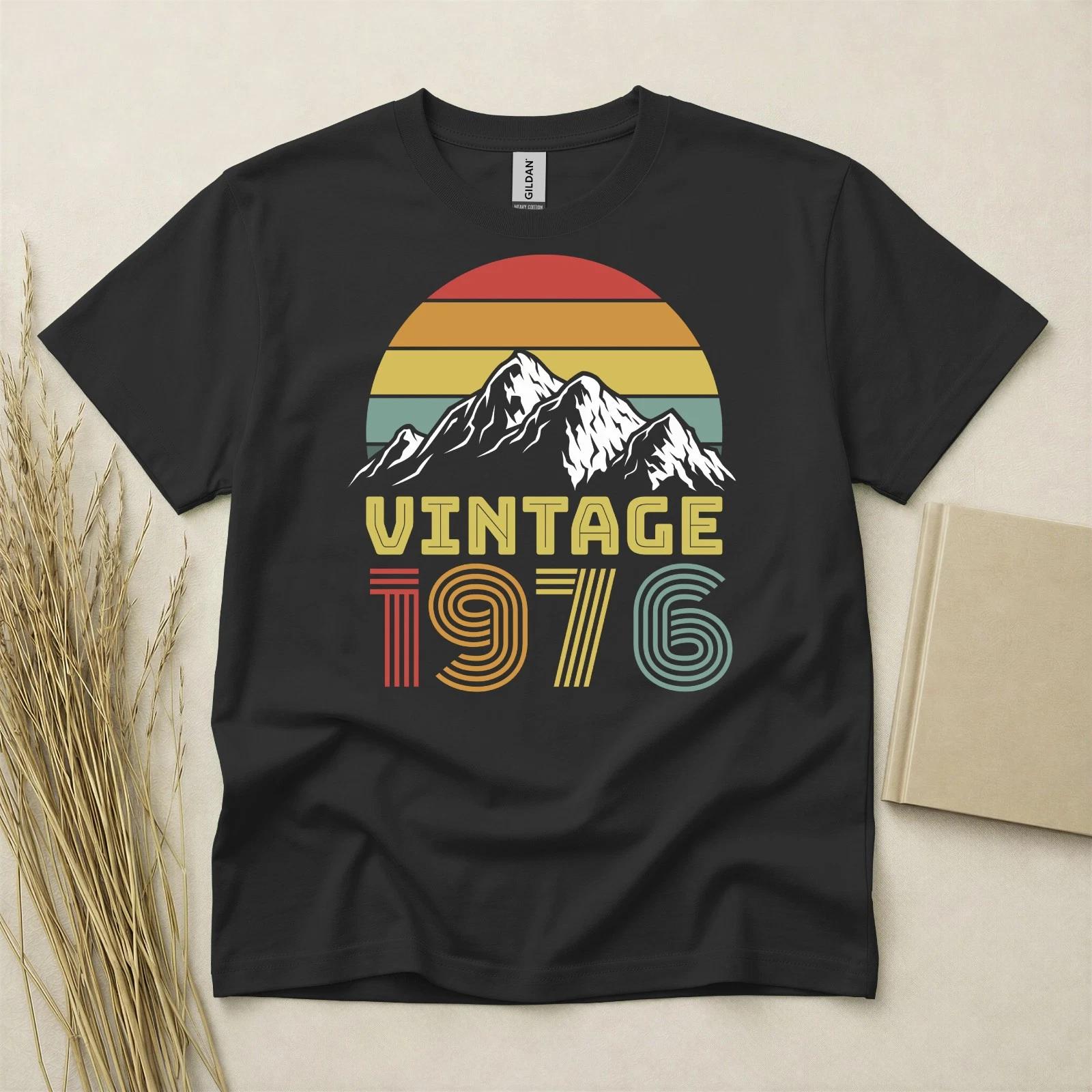 50th Birthday shirt Born In 1976 50 Years Old Gifts Vintage 1976 T Shirt Fifty M