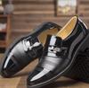 Classic Leather Shoes for Men Slip On Pointed Toe Oxfords Formal Wedding Party Office Business Casual Dress Shoes for Male 2024