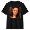 Distressed Doll Face Meme Cotton T Shirt For Adult Summer Y2K Funny T Shirts Hipster Tee Shirt Oversized Cheap Tops