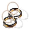 STOBOK Round Bag Handles, Set of 10, 5 Colors, Acrylic Handle Rings for Bag Repair and Replacement, Crafts, Knitting, Macrame, DIY Parts, Drawstring T