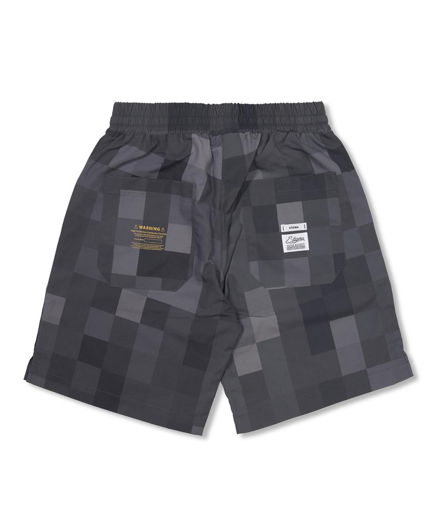 STIGMA Square Camouflage Short Pants Gray