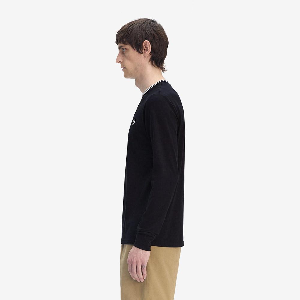 Fred Perry [Baseline] Long Sleeve Twin Tip T-Shirt - Navy Afpm2539602-795