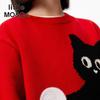 Little MO&Co. Kids' Cat Print Pullover Sweater