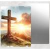 Mountain Cross Tin Sign Door Home Wall Decor MetalAluminumtin Sign