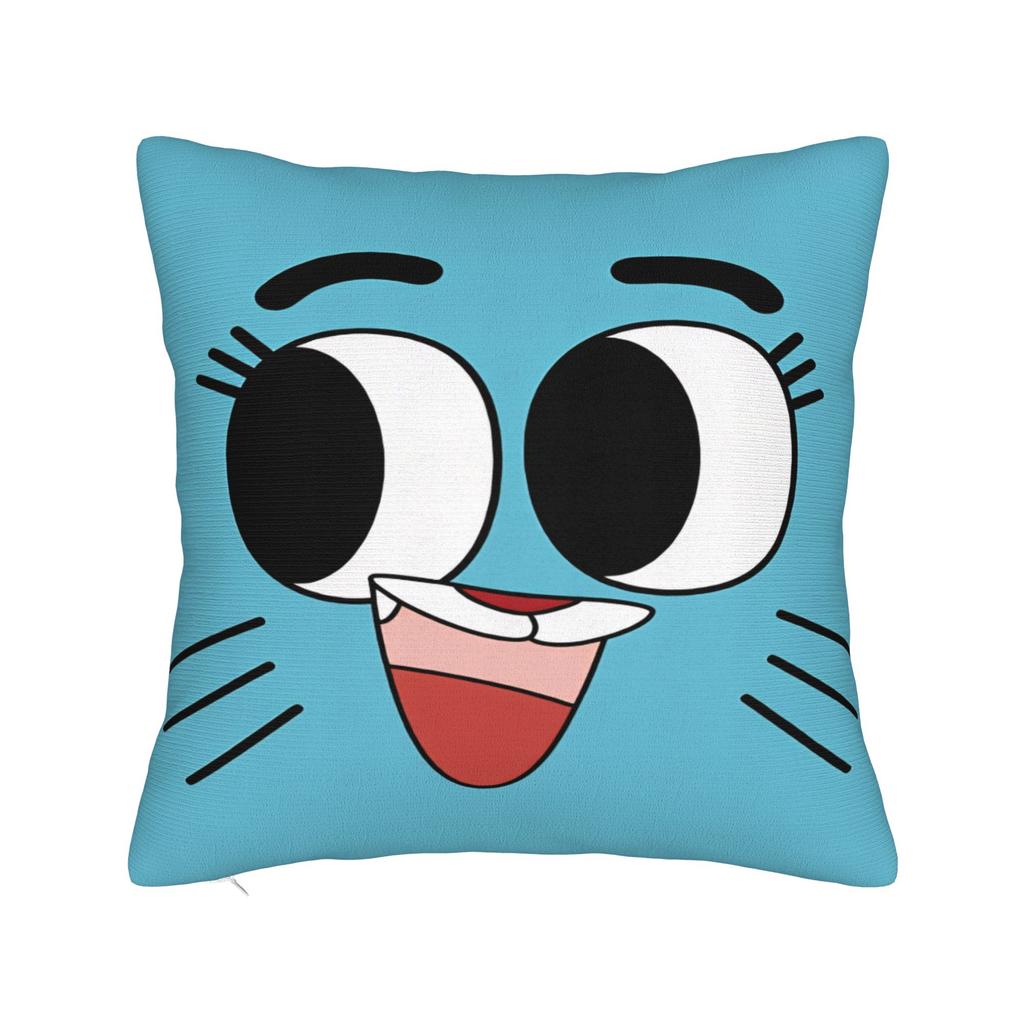 Gumball Gum Ball Watterson Amazing Cartoon Pillow Case Print Pillow Cover Novelty Cushion Cover For Sofa Bedroom Home Decor