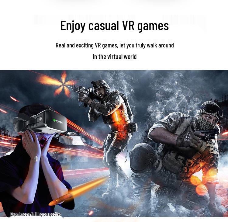 Headset VR Inteligente: Óculos de Realidade Virtual 3D com Jogos Somatossensoriais, Cinema, Dissipação de Calor e Fones de Ouvido Bluetooth