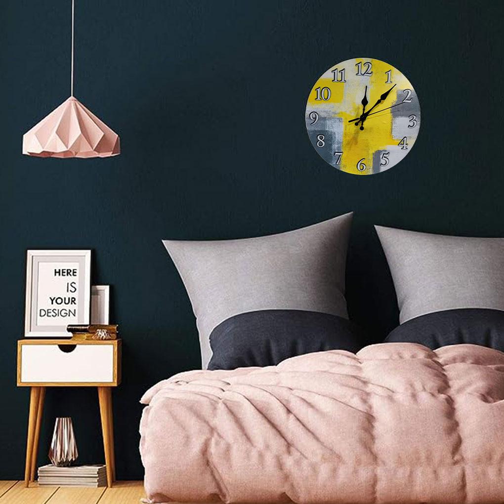 Wood Silent Wall Clock Add Touch Of Elegance To Living Room Clock For Living Room Unique Style