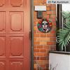 2D Flat 1pc, 8x8 in, Round Aluminum Metal Sign - Skull Design, Themed for Day of The Dead - for Outdoor & Indoor Decoration - Suitable for Spring and
