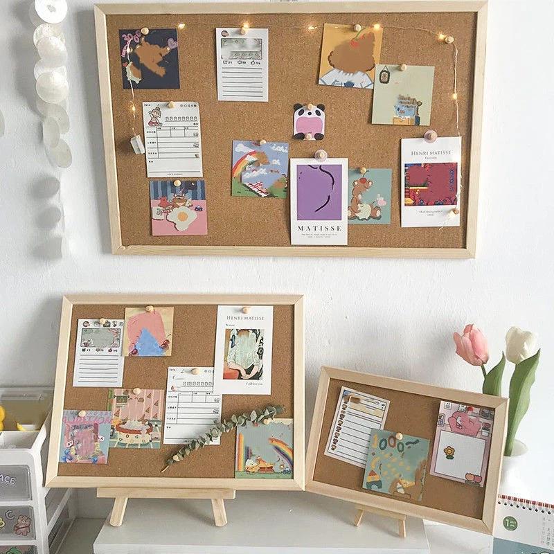 Pine Frame Bulletin Board Suitable For Message Photo Wall Background Board Hanging Cork Board Hanging Corkboard Message Board