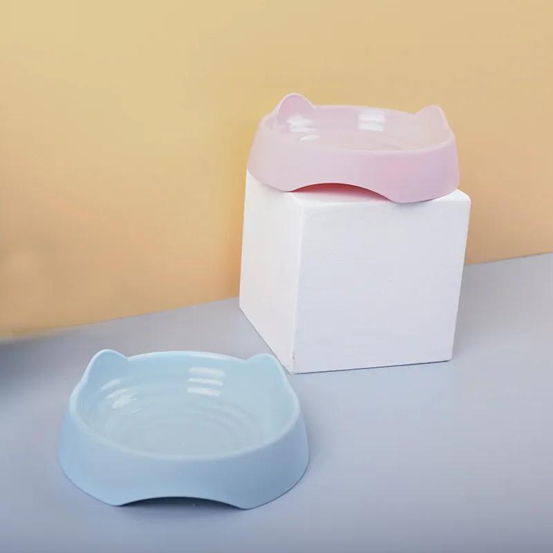 Miska na krmivo pro psy Miska na krmení pro kočky Miska na krmení na vodu pro kočky Odolná plastová miska se závitem do ucha Krmítko pro domácí mazlíčky Psi Psi Kočky Příslušenství