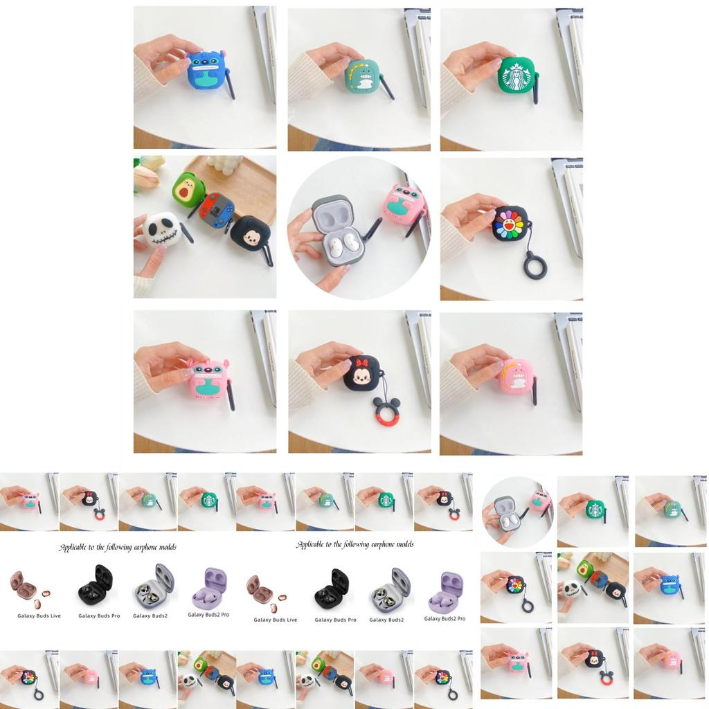 Cute Cartoon Tpu Earphone Case Compatible With Samsung Buds2 Pro Live Minnie And Mickey