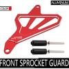 JFG RACING CRF230F Sprocket Guard CNC Aluminum Front Sprocket Protector for CRF230F 2003-2019 Dirt Bike, Red