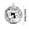 12 stuks Sprankelende Disco Spiegelbol Ideaal voor Huisdecoratie en Disco Hoofddeksel Kerstboom Ornament