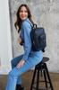 Spacious women's backpack made of eco-leather - Peterson