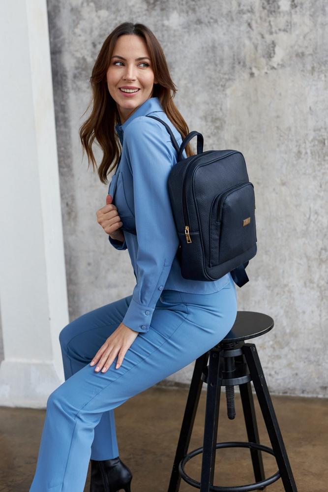Spacious women's backpack made of eco-leather - Peterson