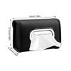 Car Tissue Holder Armrest Car Tissue Box Holder with Adjustable Elastic Band PU Leather Napkin Holder Center Console Tissue
