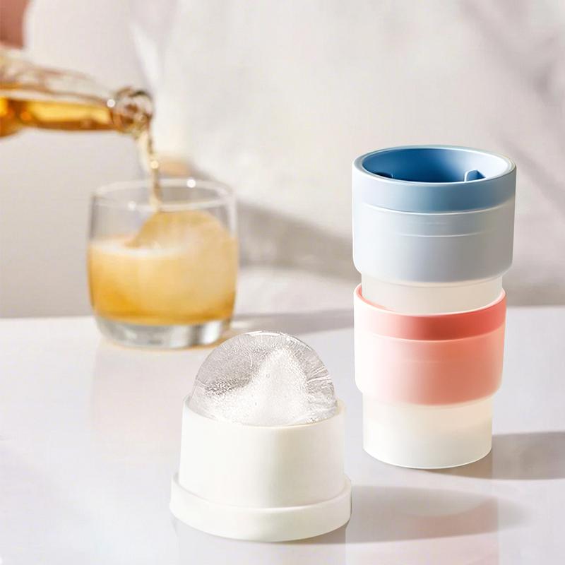 Household Ice Ball Maker Round Whiskey Ice Ball Large Easy Release Mold Home Silicone Ice Tray Ice Cube Mold