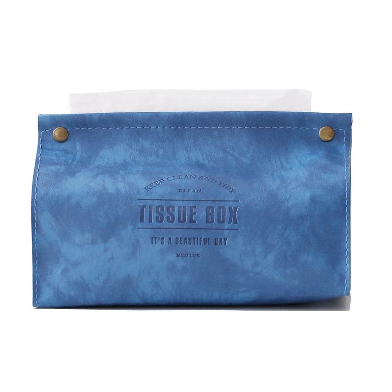 Schicke Taschentuchbox Behälter PU-Leder Marmormuster Zuhause Auto Handtuch Serviette Papiere Spender Halter Tischdekoration