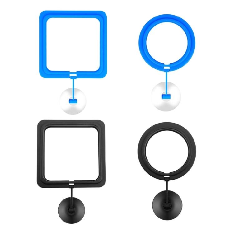 Fish Feeding Rings Aquarium Floating Food Feeders Square / Round Suspensible Square/Circle with Suction Cup