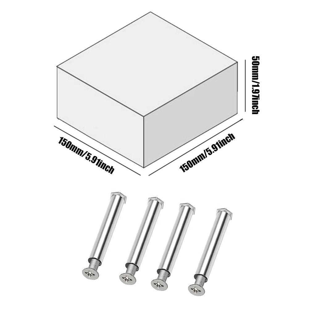 4pcs Chassis Fan Screws Enhanced Stability Cooling Fan Nut Screws Quieter Operation Cooling Fan Mount Screws for PC Case Fan