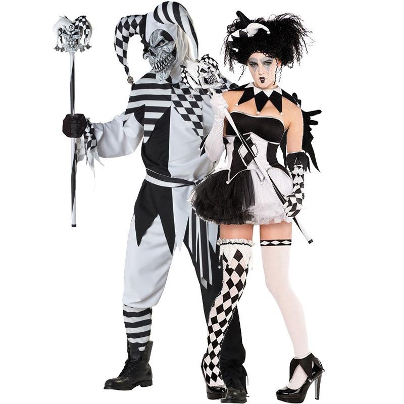 Halloween costume, masquerade show men's clown costume cosplay uniform halloween costume